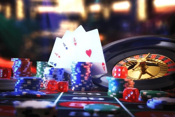 Meja blackjack nusagg dengan dealer profesional dan antarmuka pemain yang jelas